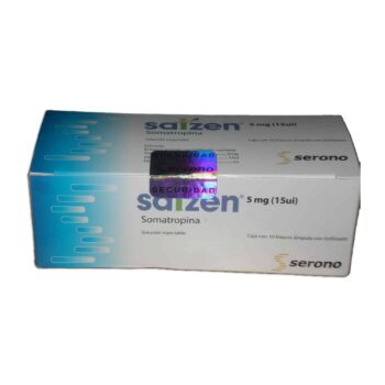 Box of Saizen synthetic Human Growth Hormone